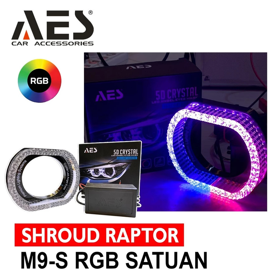 ยักหน้า 5D AES | Shroud BMW M9 RGB ตัดเพชร 2.5 นิ้ว - หน่วย