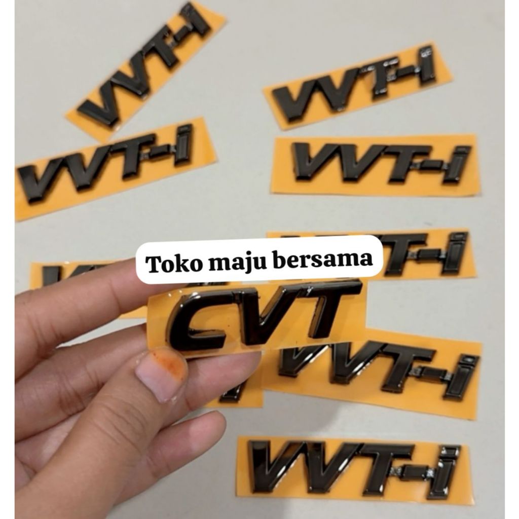 Vvt-i BLACK เครื่องหมายเขียนโครเมียม / โลโก้ CHROME VVT-I EMBLEM