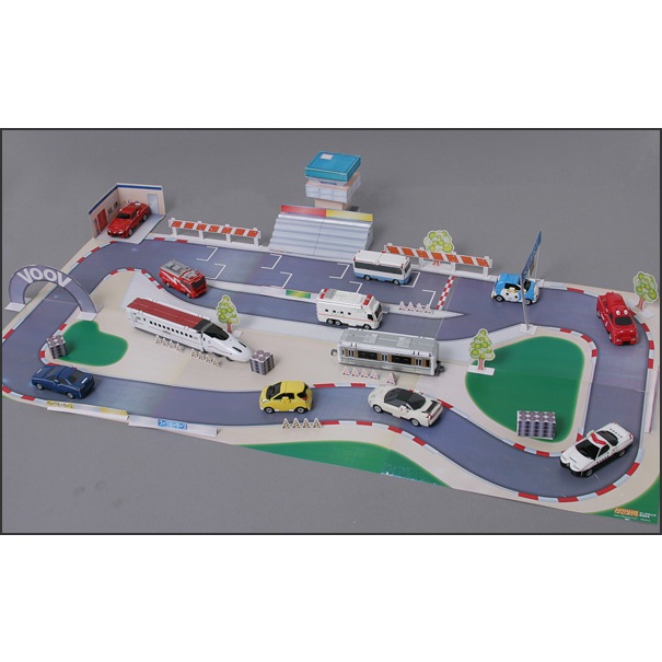 DIY Papercraft Diorama Voov Town Paper Craft Pattern