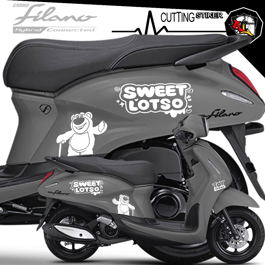 สติ๊กเกอร์ตัด/GRAND FILANO สติ๊กเกอร์ MOTORCYCLE/MOTORCYCLE STRIPING/568A/ LOTSO STICKER/ LOTSO CART