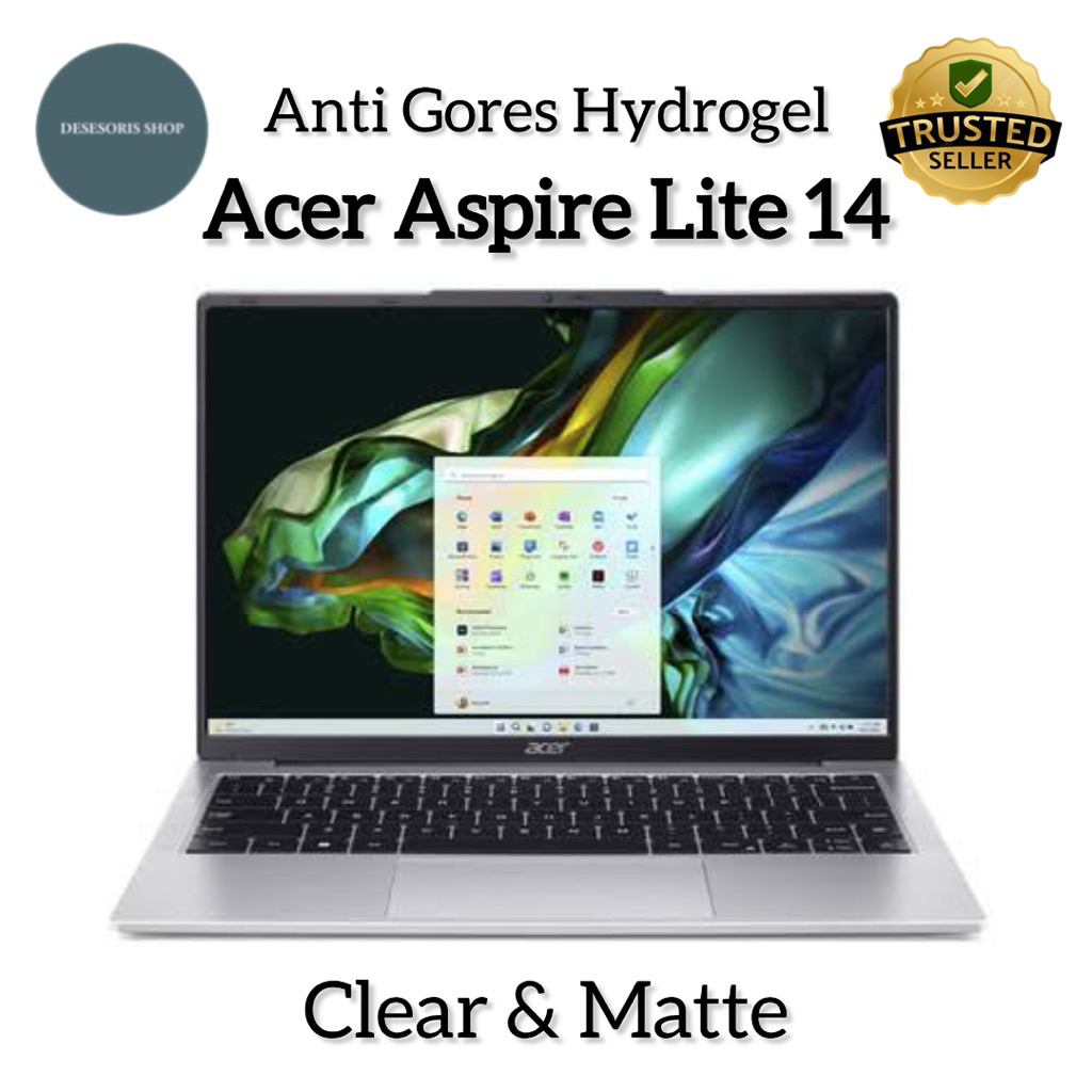 LAYAR Anti-Scratch สําหรับ Acer Aspire Lite 14 ปกป้องหน้าจอ Hydrogel แล็ปท็อปหน้าจอปลอก