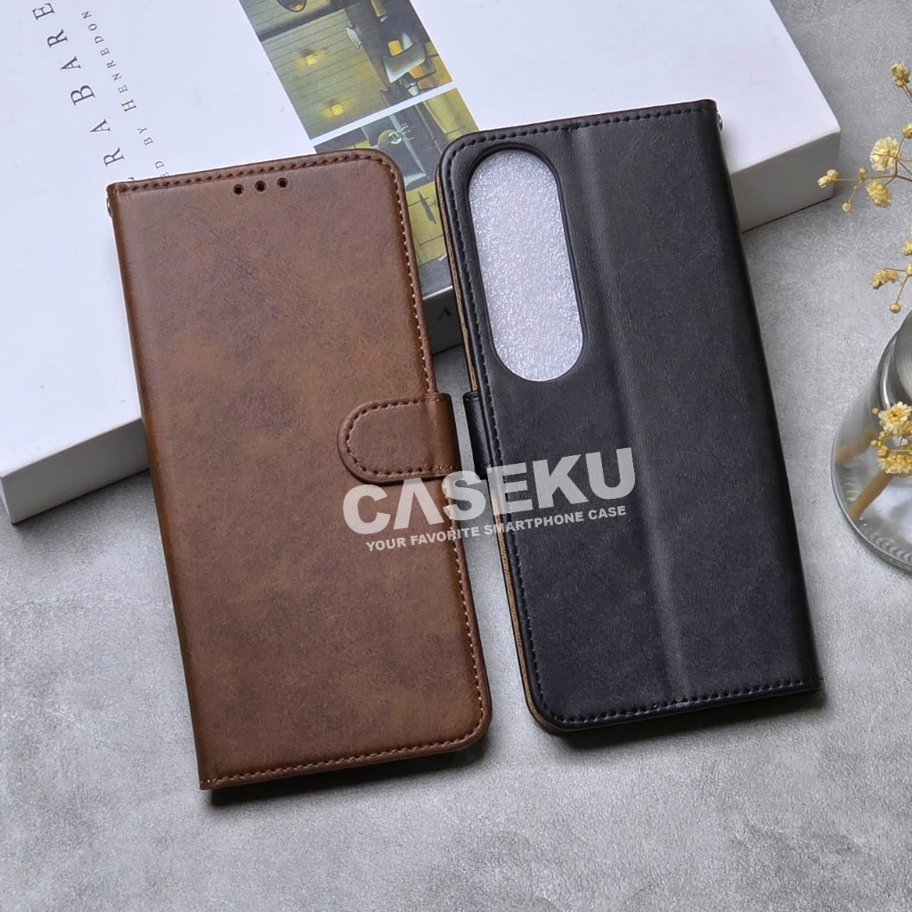 Vivo V50 Lite Leather Case Flip Leather case premium Flip Wallet Case Vivo V50 Lite