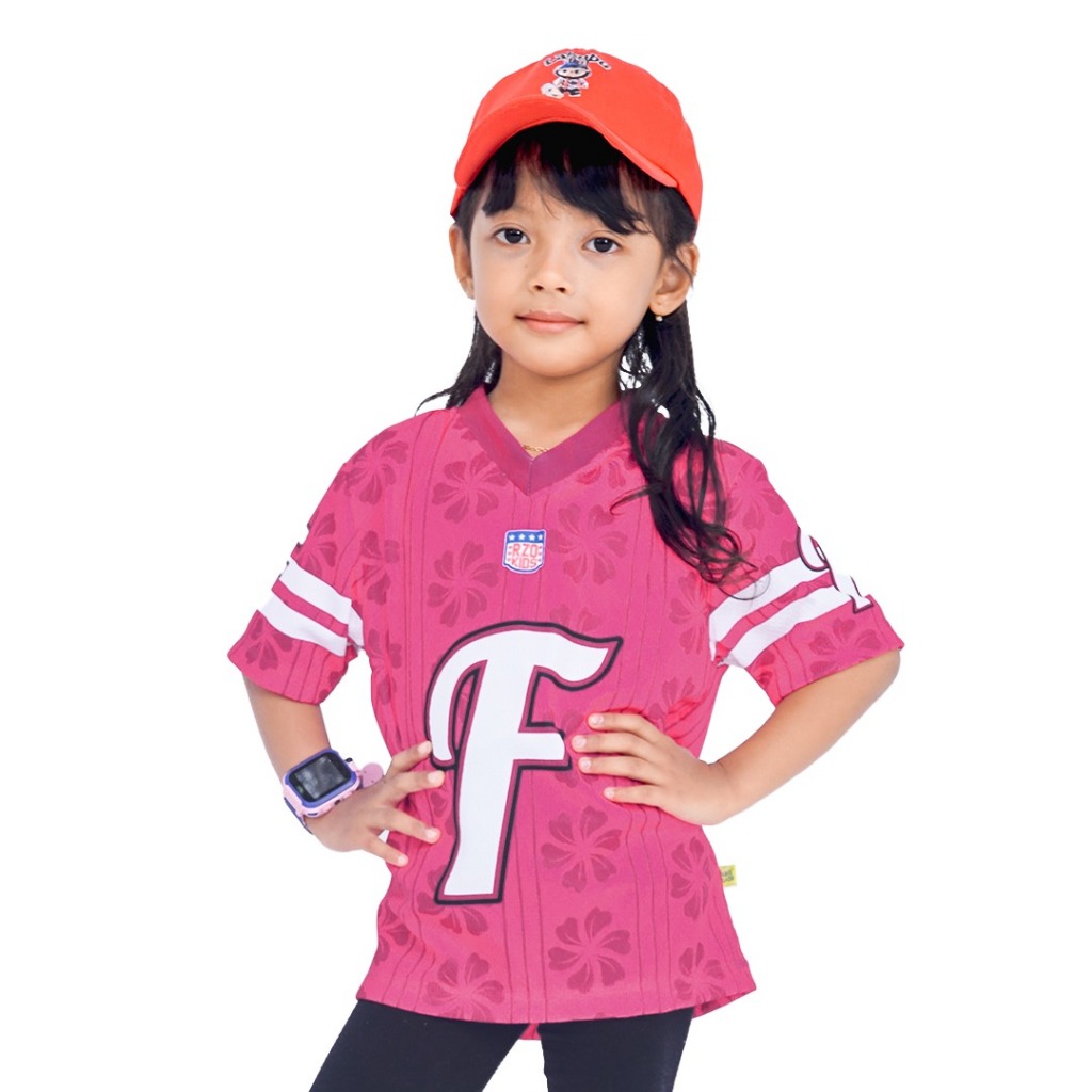 RZQKIDS / Alphabet F / Kids Jersey / Oversize / Retro / Vintage / Streetwear / 1-10 ปี