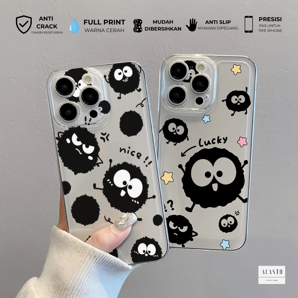 HP AC246 Clear Case สําหรับ OPPO A71 A74 A95 A83 A5 A9 2020 A52 A92 A53 A33 2020 A54 A55 A58 A78 A60