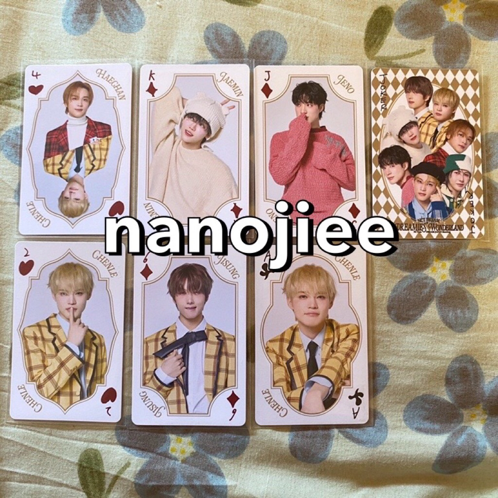 การ์ดสะสม การ์ด wonderland remi nct dream jaemin jeno jisung haechan renjun chenle mark unit joker f