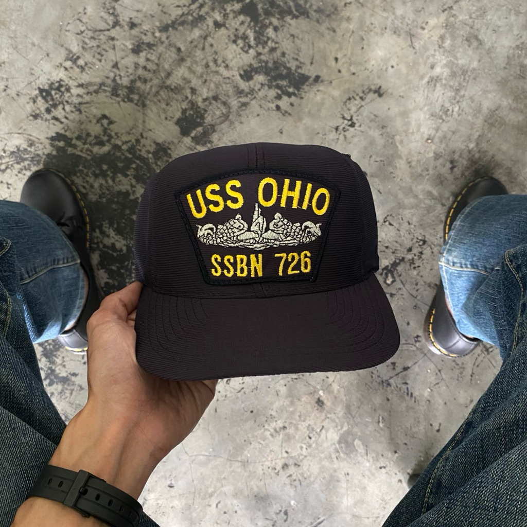 หมวกวินเทจ 90s USS OHIO (Made In USA)