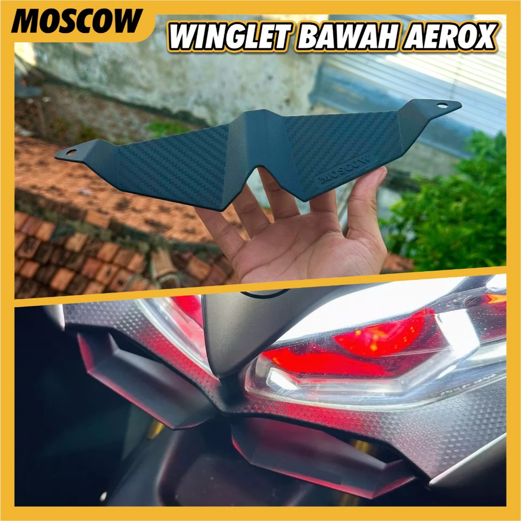 WINGLET ใหม่ AEROX 155 2020 2021 2022 2023 2024 พลาสติก ABS ดั้งเดิม MOSCOW WINGLET AEROX 155 เชื่อม