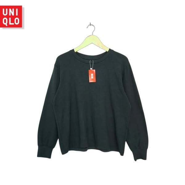 HIJAU Uniqlo Bottle เสื้อสเวตเตอร์ O-Neck สีเขียว / ท็อป (CODE: B80 -14 )
