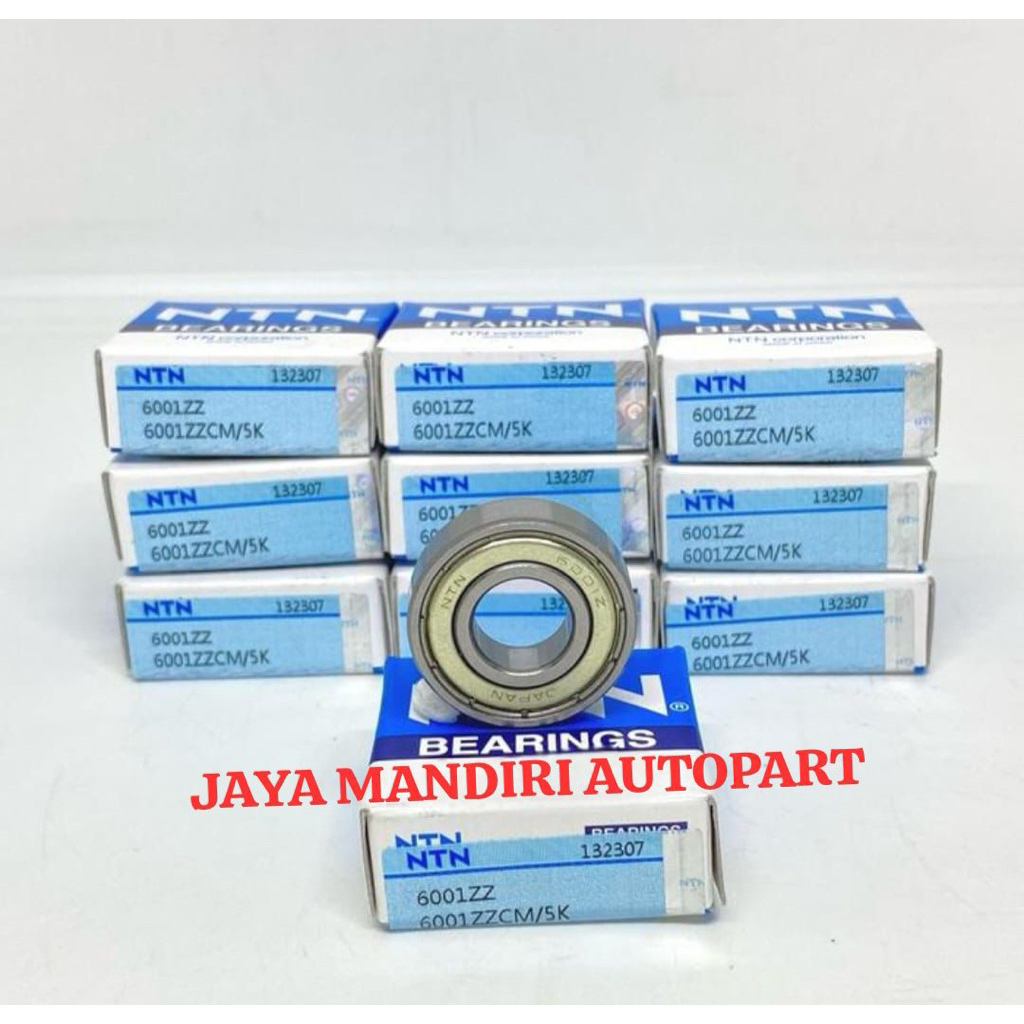 BEARING 6001 ZZ NTN IRON CAP DIMENSIONS 12x28x8MM 6001ZZ NTN