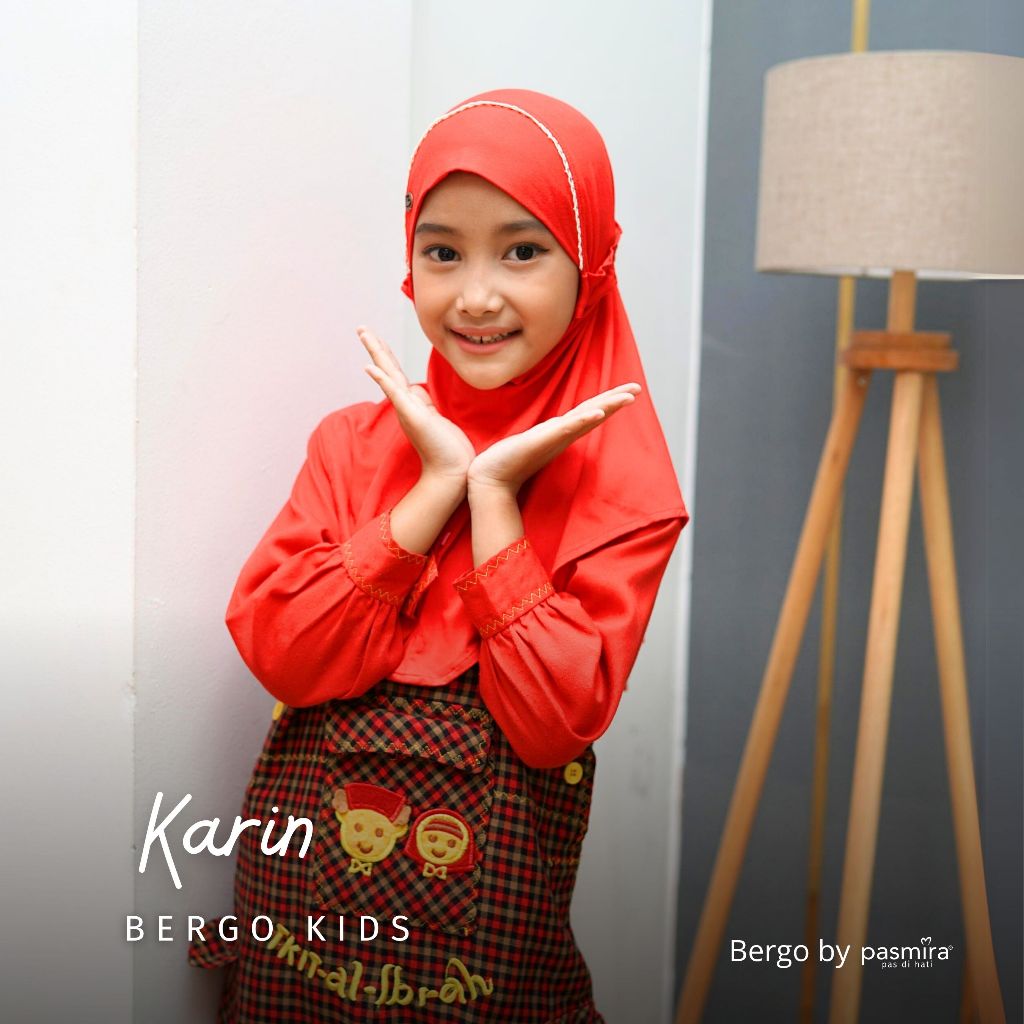 Pasmira Official - Karin Instant Childrens Bergo (วัสดุRayon)