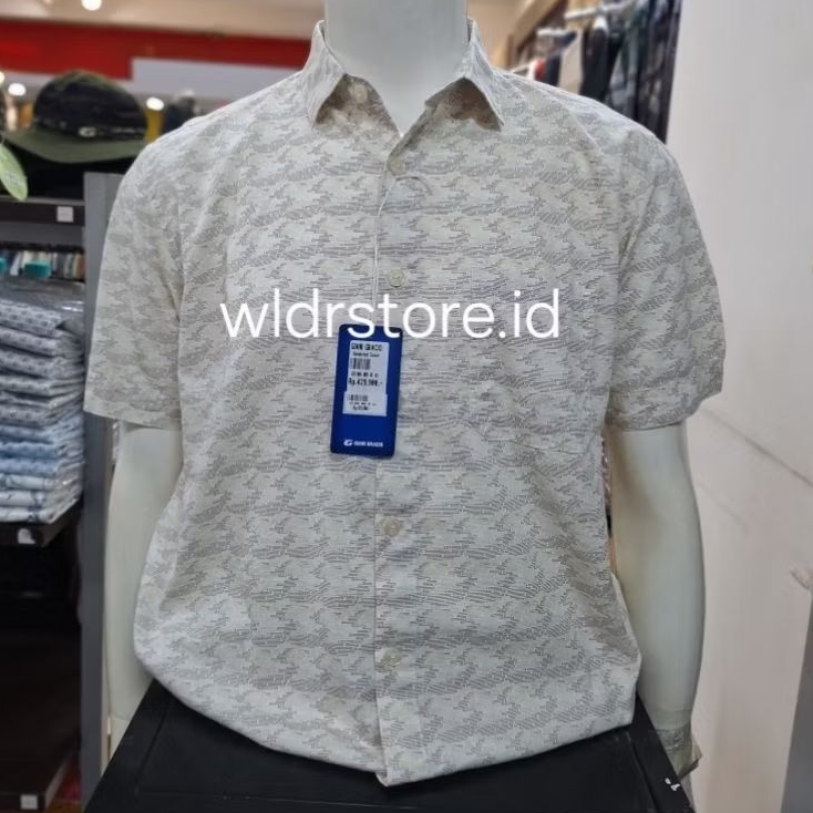KEMEJA ORIGINAL GIANI GRACIO BRAND เสื้อเชิ้ตผู้ชายแขนสั้น REGULAR FIT G71805 005 05