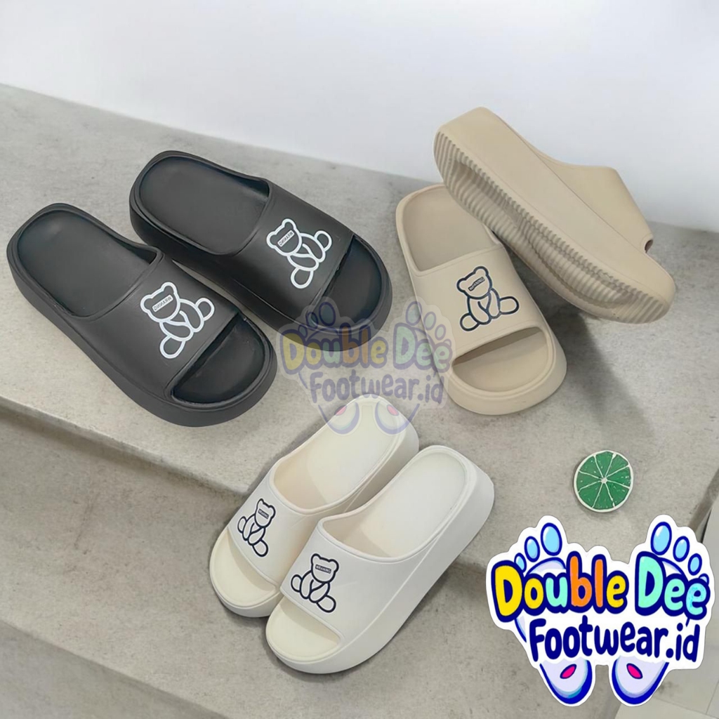 [DD] TEDDY BEAR รองเท้าแตะผู้หญิง SLOP SIZE 36-41 ANTI-SLIP ANTI-SLIP STRONG, SOFT AND COMFORTABLE E