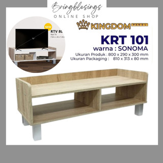 KINGDOM  KRT 101 Meja Serbaguna Meja TV Minimalis Rak Tv Sederhana Meja Samping