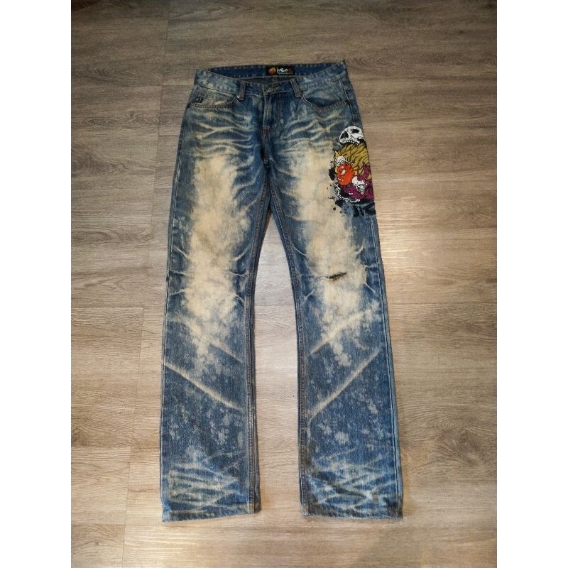 Vintage Denim Jizo Bosatsu Nippon Blue