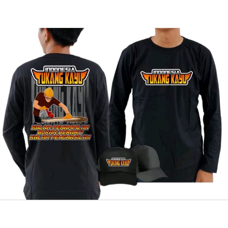 เสื้อยืด INDONESIAN LONG-SLEEVED พร้อมหมวก BONUS