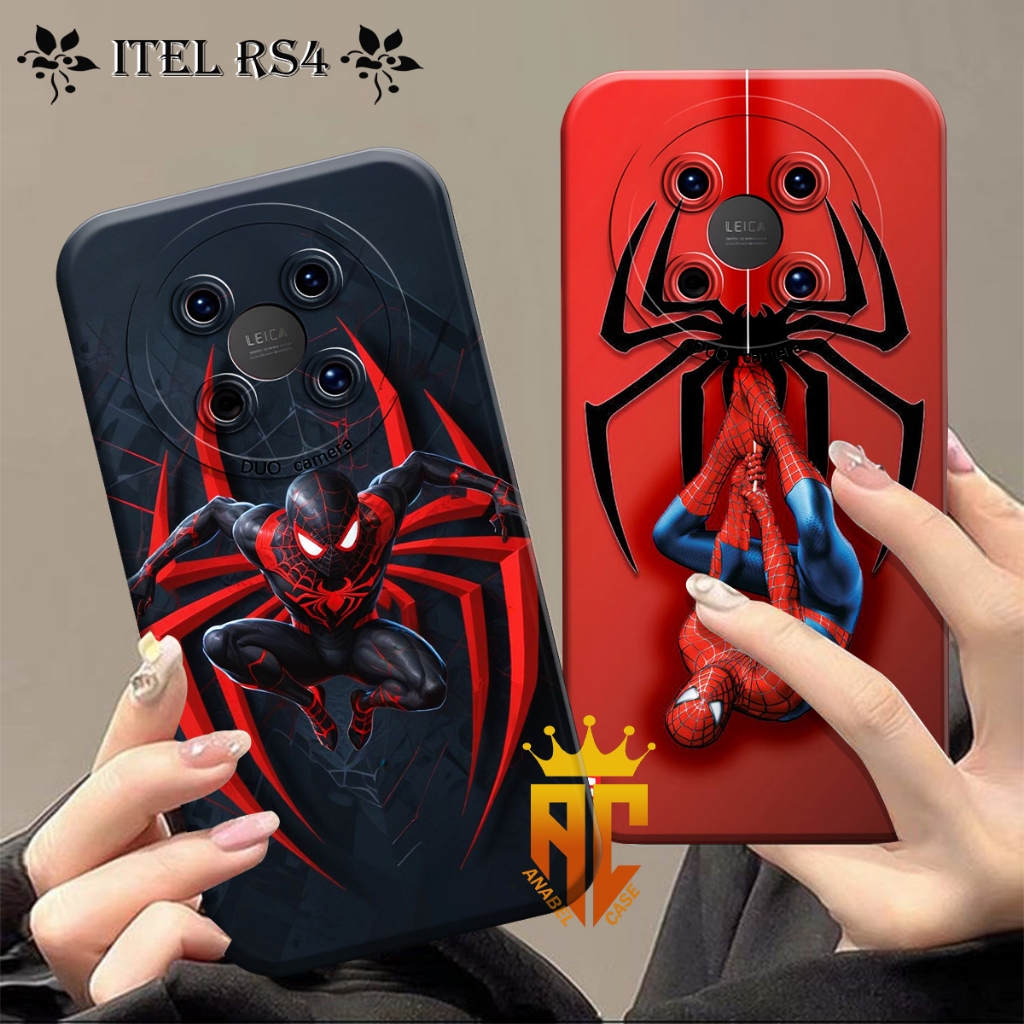 Softcase ITEL RS4 / S23 PLUS / A80 / A50 / A60 / A60S / A70 / P40 / S23 Fashion Case ล่าสุด Spider-M