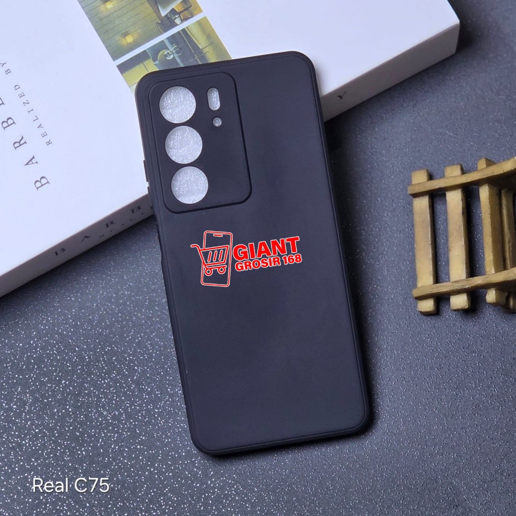 Realme C75 Realme C75X Macaron Square Black Softcase Candy Macaron / Case Square Black Realme C75 Re
