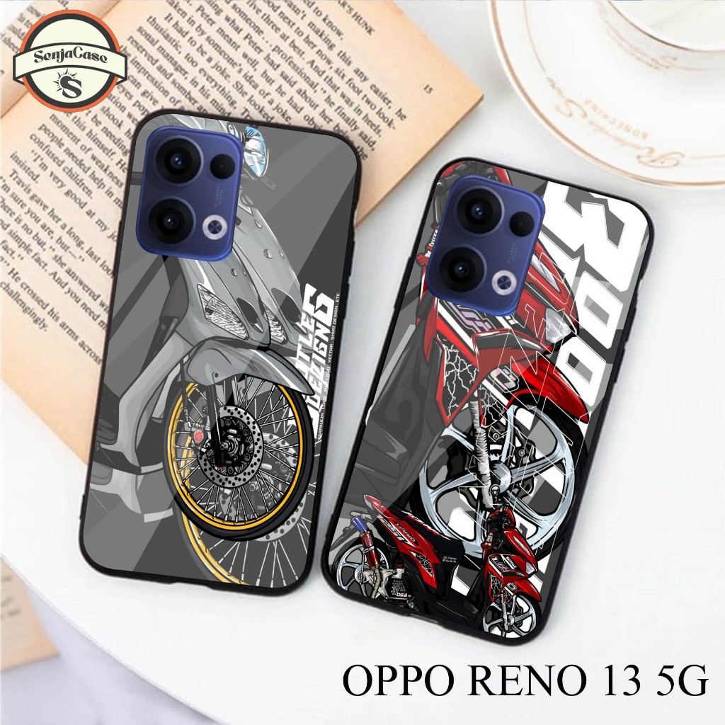 HP SENJACASE SOFTCASE GLASS TYPE 0PP0 RENO 13 5G ใหม่ล่าสุด - Silicone - เคสเคลือบเงา - เคส - ล่าสุด