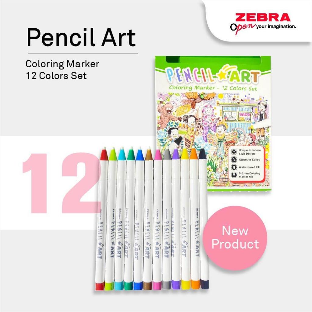 Zebra PencilArt / ปากกามาร์กเกอร์สี Zebra PencilArt / ปากกามาร์กเกอร์แบบน้ํา - เครื่องเขียน