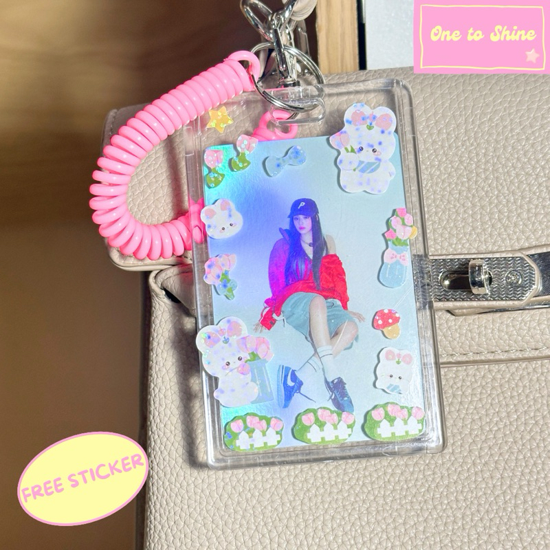 GANTUNGAN Onetoshine - [FREE STICKER] Card Holder PC Holder Case ID Card Holder PC Bag Hanger
