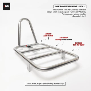 Mini fixie ตะกร้าจักรยาน federal cutterbike mtb Gravelbike - ชั้นวาง pannier กลาง INBgen-2 One Set