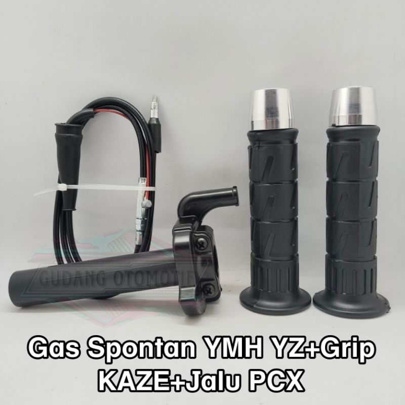 3In1 Package Grip Kaze + Gas Spontan Yamaha Kaze + Jalu Pcx Universal