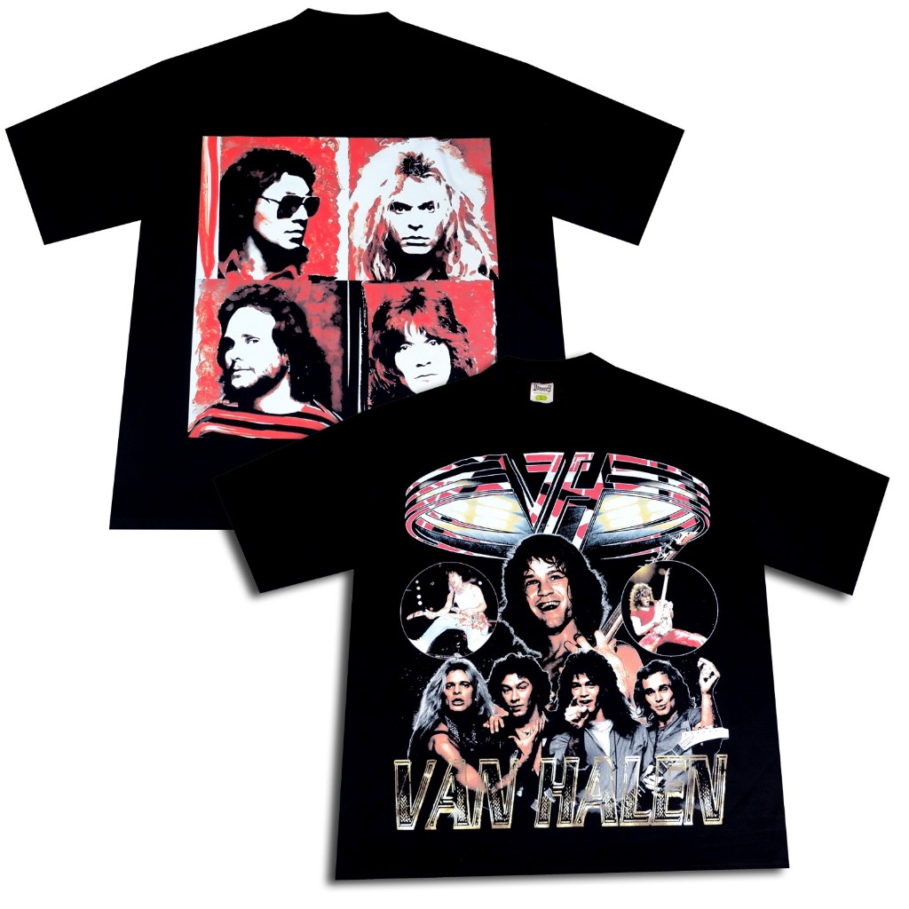 เสื้อยืด Van Halen Bootleg Vintage Oversize