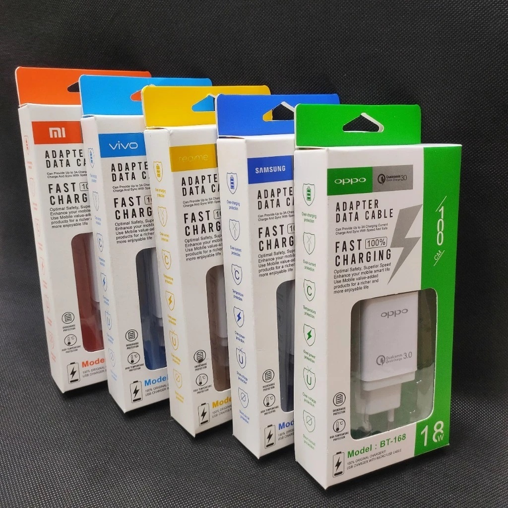 BT-168 BT168 Fast Charging Charger ทุกยี่ห้อ Qualcomm 3.0 18W Real 2A ยี่ห้อ