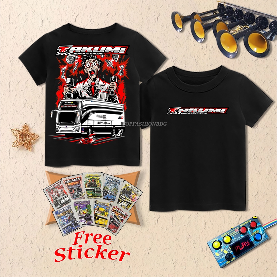 TAKUMI Jetbus 5 Bus เสื้อยืด, Bus Mania Vector เสื้อสําหรับเด็กผู้ชาย, Tellet Bus 1-17 ปี