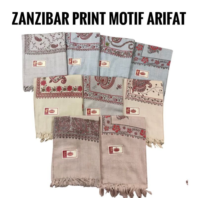 Long Turban Zanzibar Print Arifat Motif ขายปลีกขายส่ง