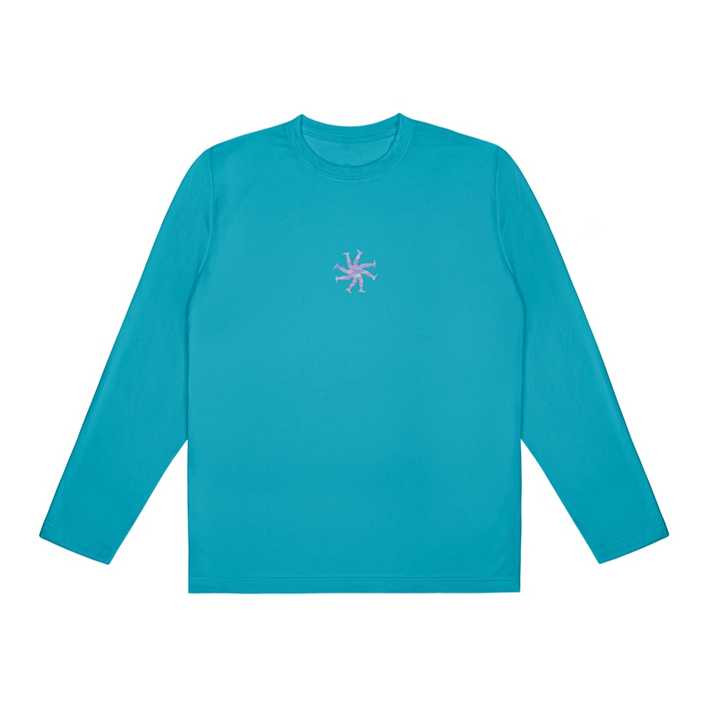 HLWN Running เสื้อเชิ้ตแขนยาว Unisex สีฟ้าอ่อน - 5.30 AM