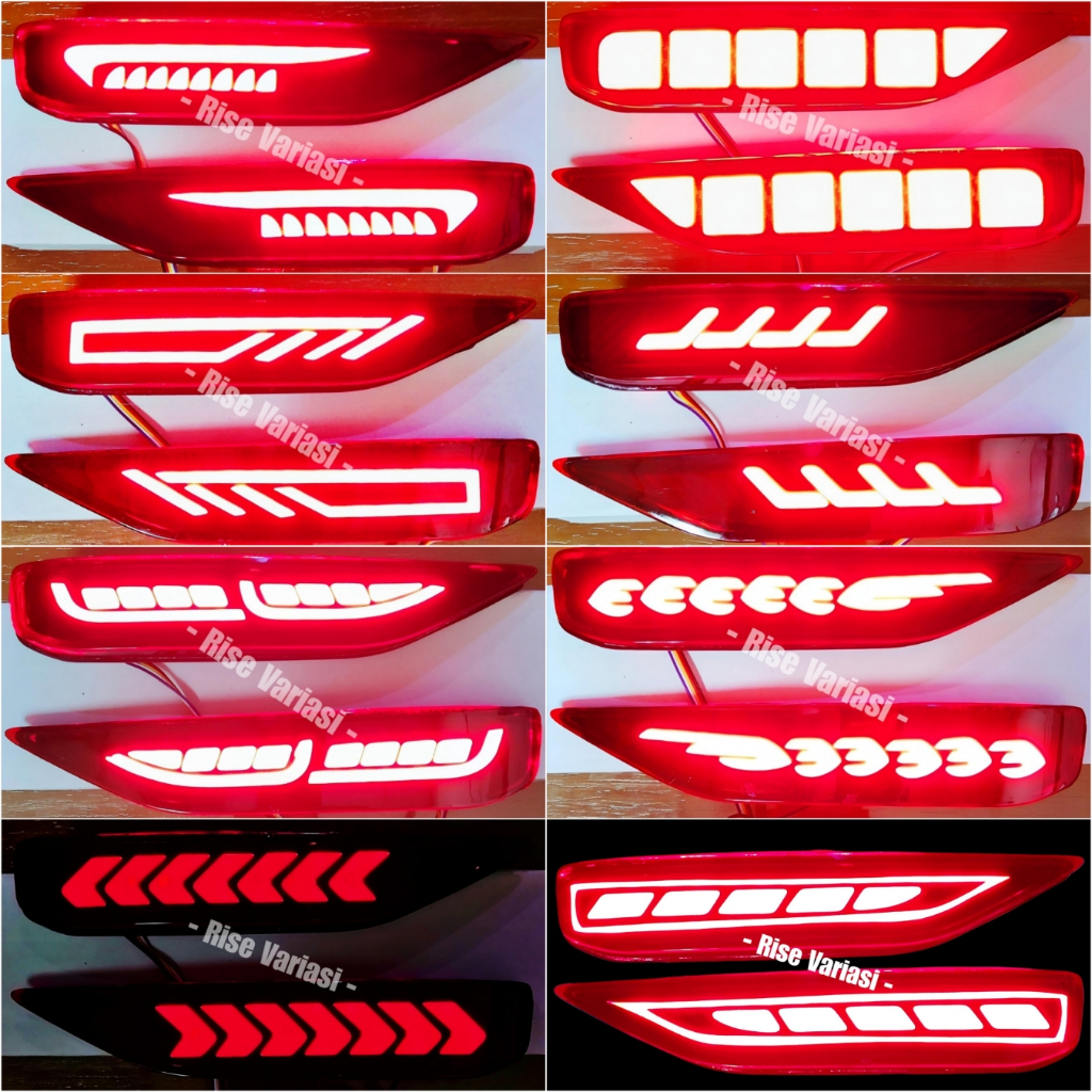 MATA Cat Eye LED Reflector ด้านหลังกันชน Mitsubishi Xpander 2017 2018 2021 2019 2020 2021
