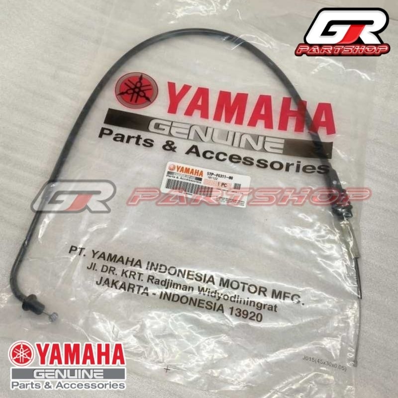 5TP JUPITER Z ORIGINAL YGP GAS CABLE ORIGINAL YAMAHA THROTTLE CABLE ASSY JUPITER-Z JUP-Z5TP-F611-00