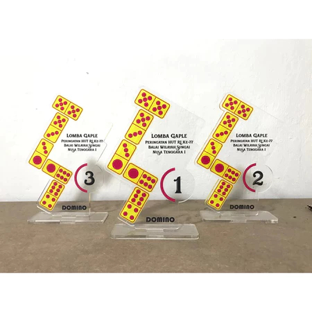 อะคริลิค Domino Cup Domino Plaque