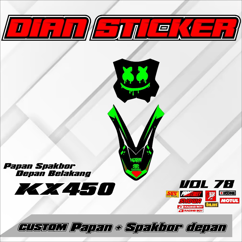 NEWEST DECAL BOARD FRONT REAR FENDER KX 450 KX KLX 150 KLX BF KLX GORDON DTRACKER KX YZ KTM VIAR WR 