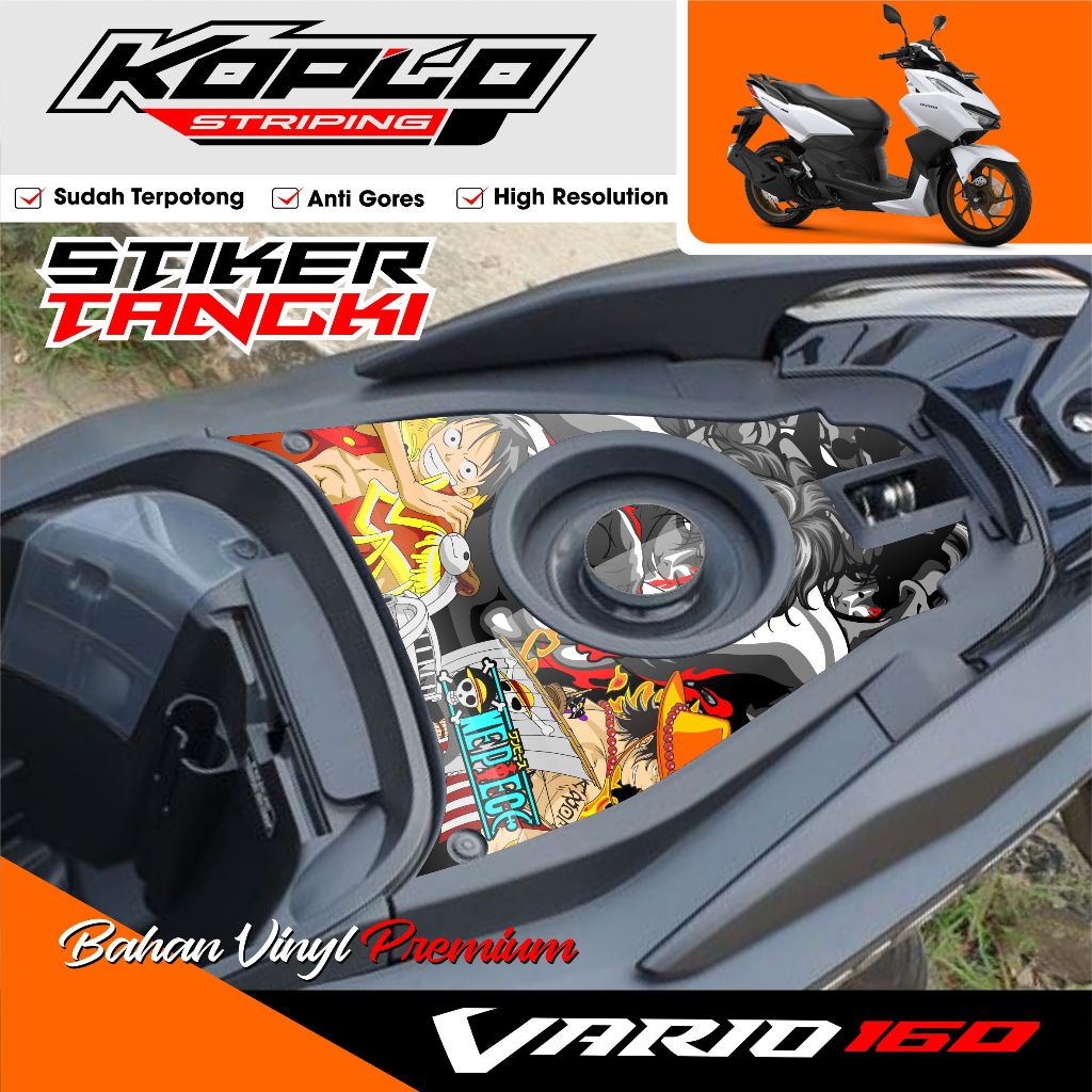 VARIO 160 Variation Tank Sticker การออกแบบแข่งรถล่าสุด Bonus Sponsor KPL.11