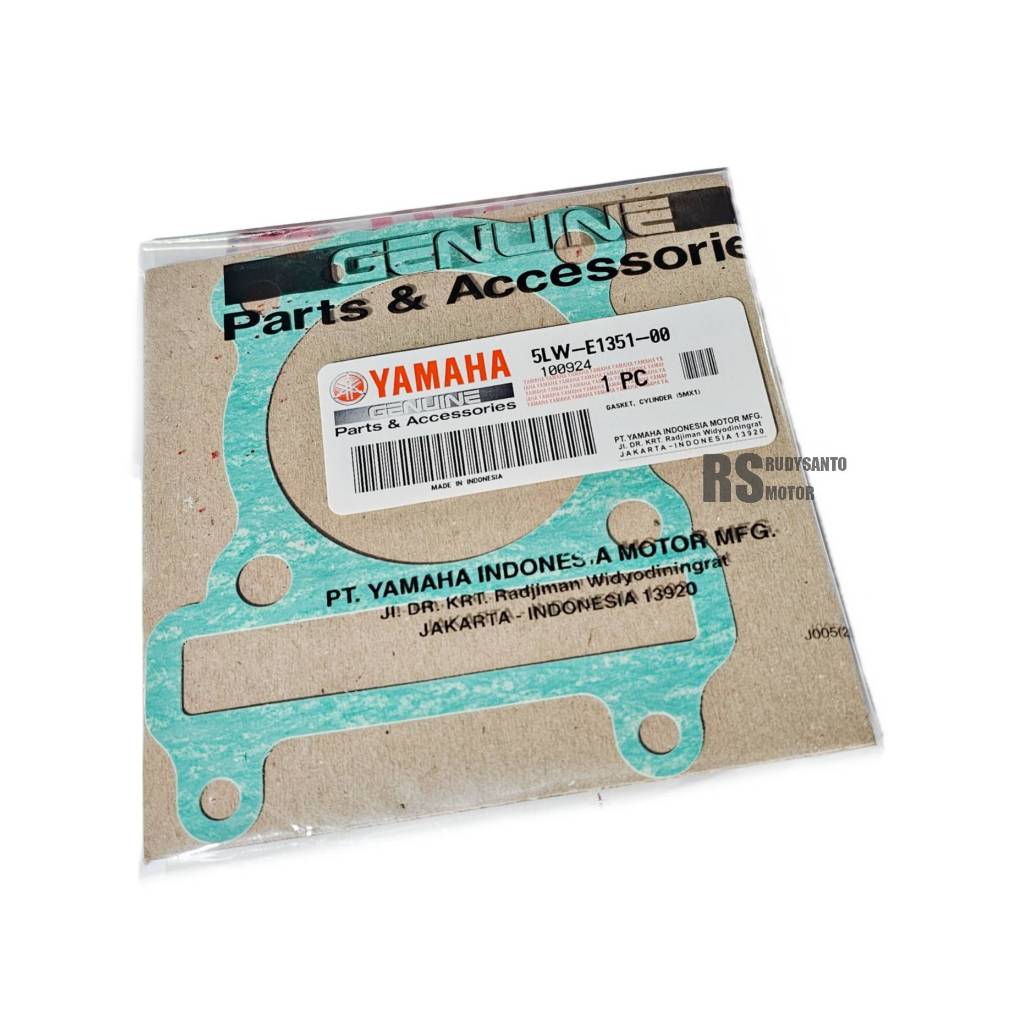 Perpak บรรจุบล็อกน่าเบื่อปะเก็นลูกสูบกระบอก Yamaha Mio Original Yamaha 5LW E1351 00