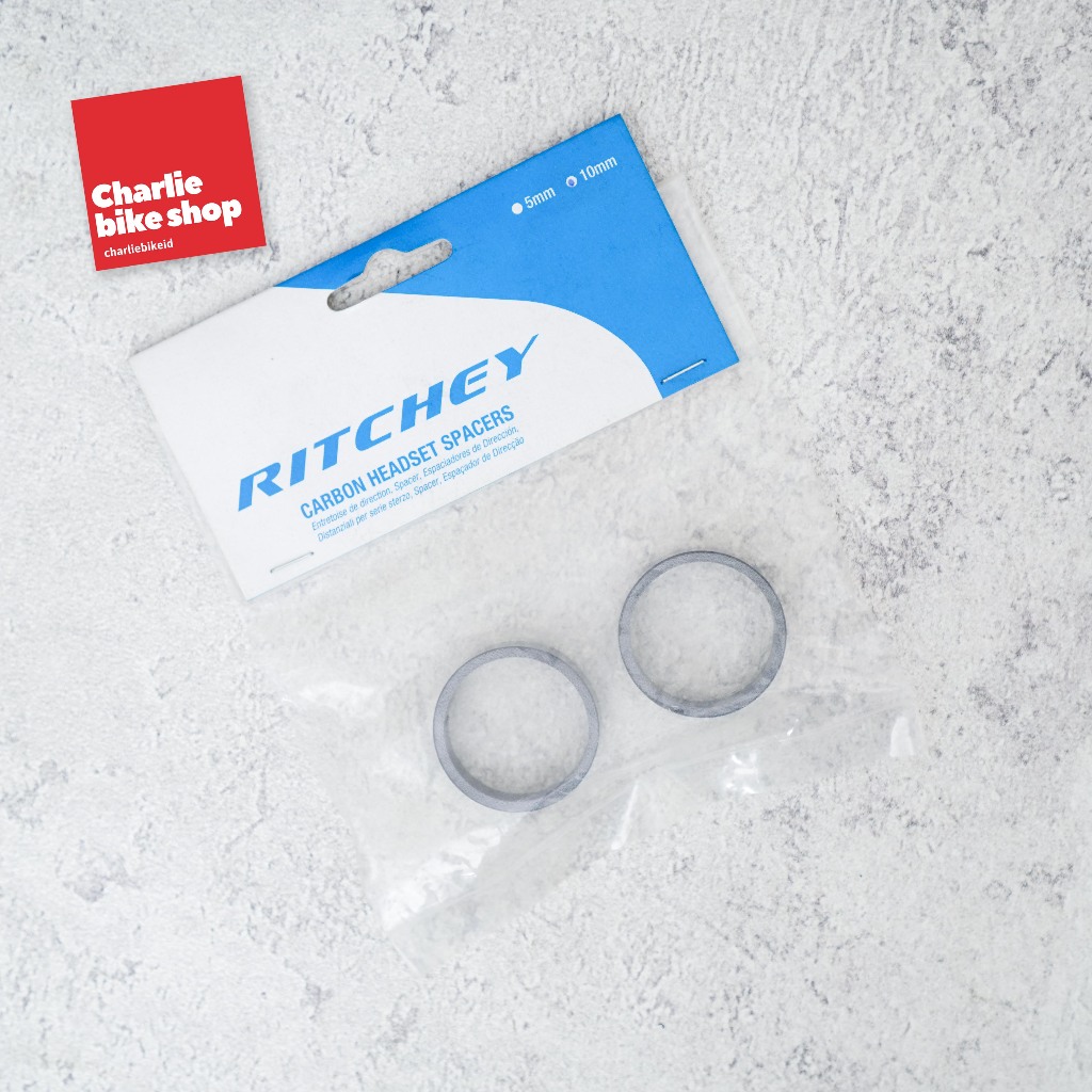 RITCHEY GLOSSY CARBON HEADSET SPACER 10mm 1 1/8 นิ้ว