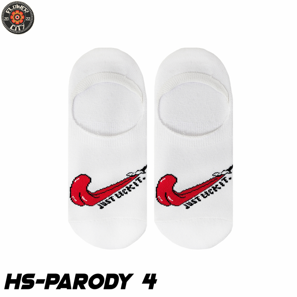 ถุงเท้าซ่อน - ถุงเท้าล้อเลียน Motif Just Lic it - Flower City