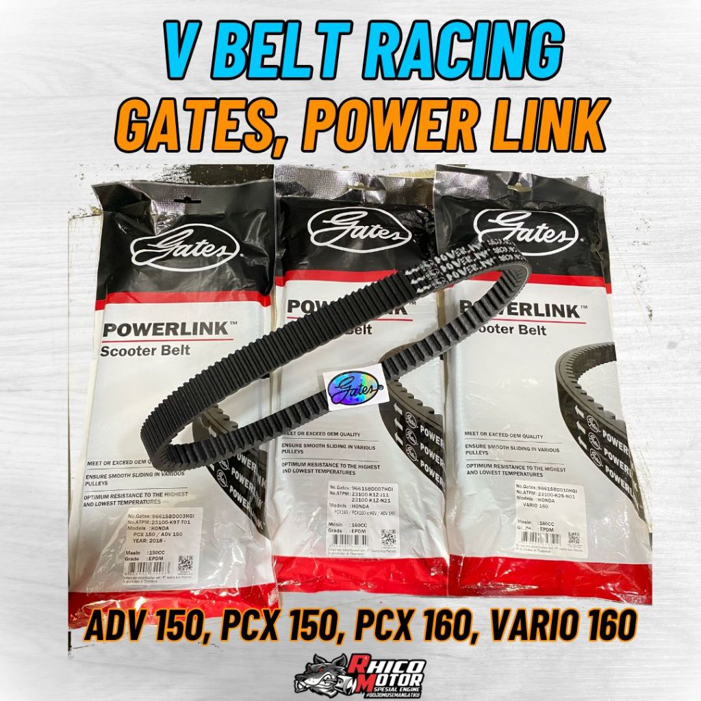 V BELT GATES POWER LINK RACING ADV 150, ADV 160, PCX 150, PCX 160, VARIO 160