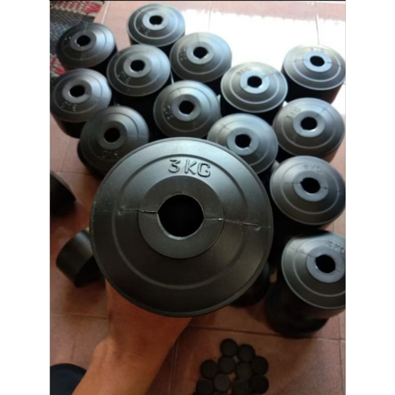 ฝาครอบพลาสติกเปล่า DUMBLE DAMBELL EMPTY ขนาด 3KG ฟรีฝาปิด