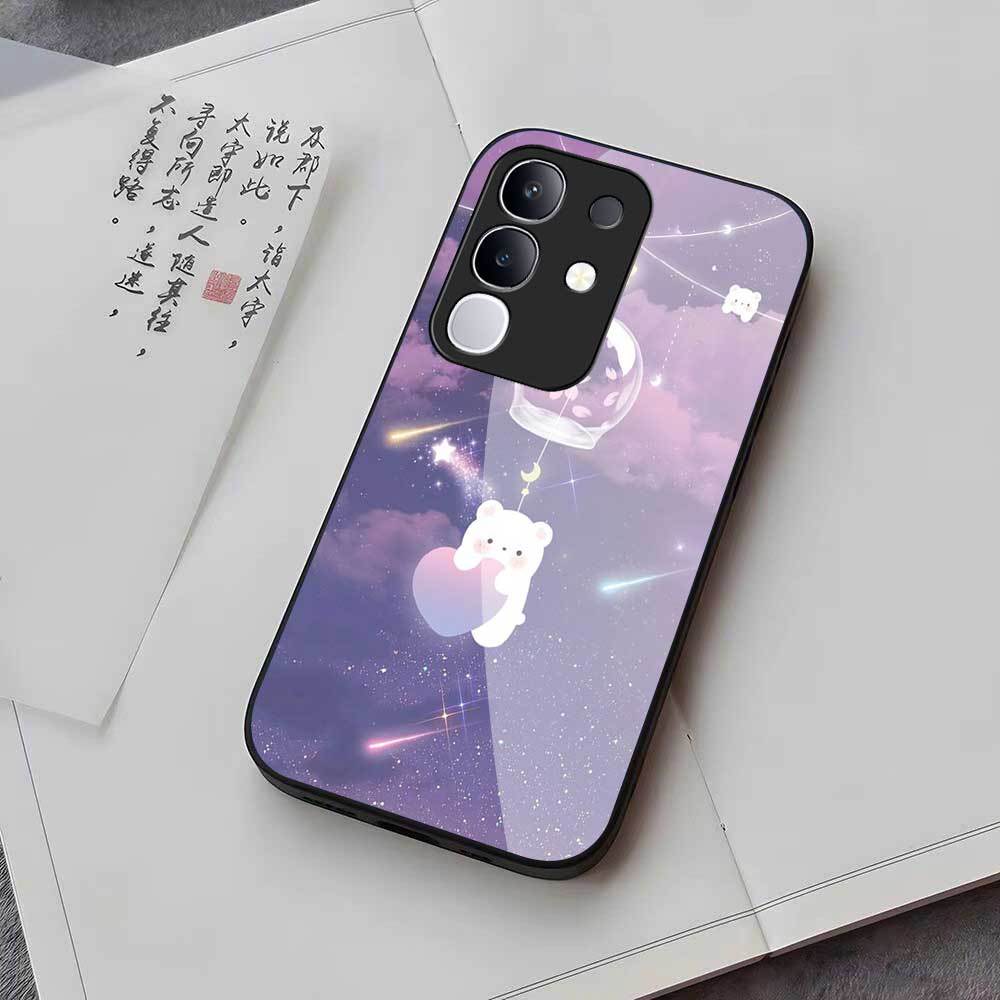 HP VIVO Y29 4G Glass Softcase - เคสโทรศัพท์ VIVO Y29 4G ล่าสุด [M278] เคส VIVO - Cool Motif Aestheti