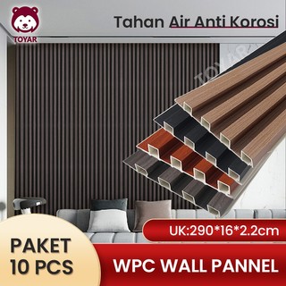1 BOX 10 PCS Wall Panel WPC 2.9 Meter * 16cm Wood Panel PVC Kayu Dinding Ketebalan 22MM Wallpanel Interior Rumah