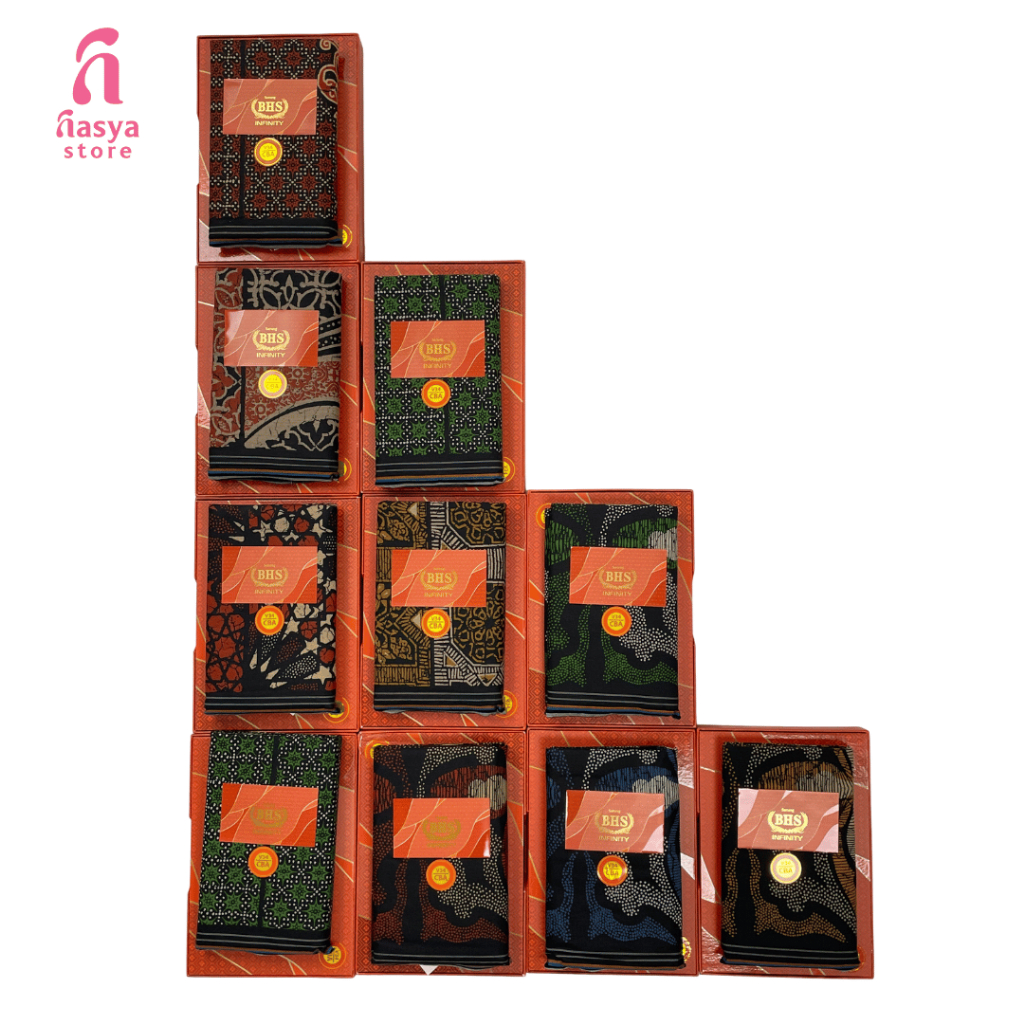 BHS Infinity Gold Sarong Motif V34 CBA Original BHS Sarong BHS Batik Sarong BHS Gold Original