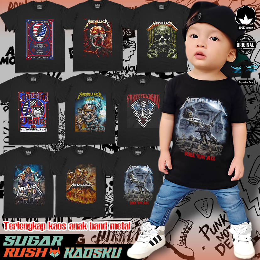 เสื้อยืดเด็ก GREENDAY NIRVANA, เสื้อยืดวง METAL ARASTER, หลายทางเลือกของผ้าฝ้ายหวี 30s