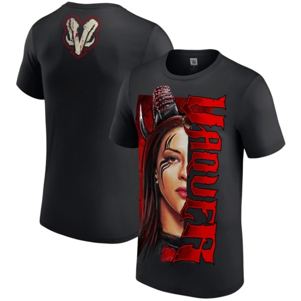 WW198 เสื้อยืด WWE Stephanie Vaquer Split Face เสื้อยืดพรีเมี่ยม