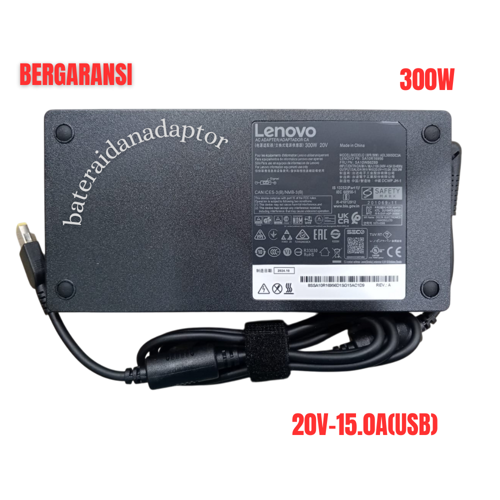 ThinkPad R9000P R9000K Y9000K R7000P 9000P 9000K 20V 15A 300W USB แล็ปท็อป ADAPTER