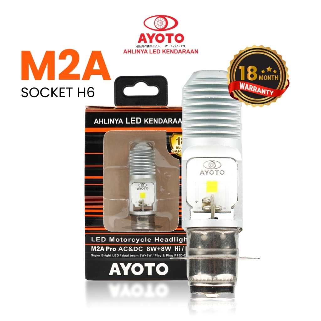 (LIVE) AYOTO M2A M2B PRO H6 AC DC ไฟ LED มอเตอร์ไซค์หน้าสําหรับสกู๊ตเตอร์อัตโนมัติ, AC DC
