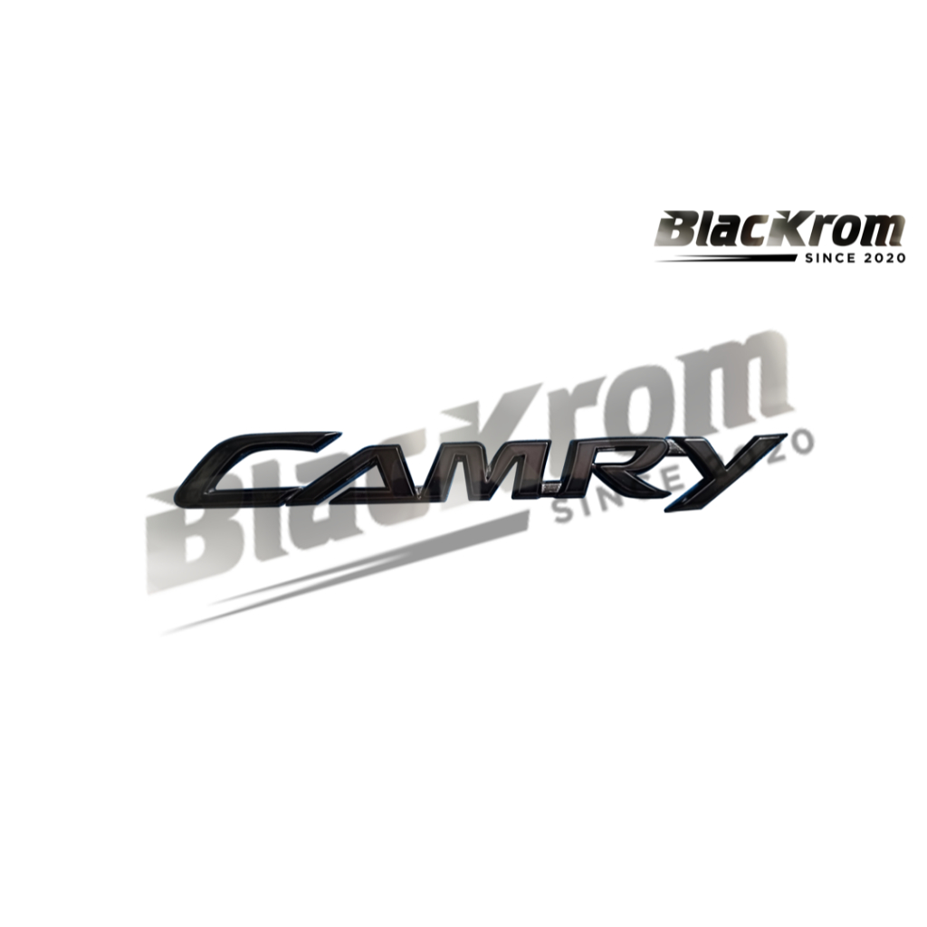โลโก้สัญลักษณ์โครเมียมสีดําพร้อมการเขียน Camry XV40