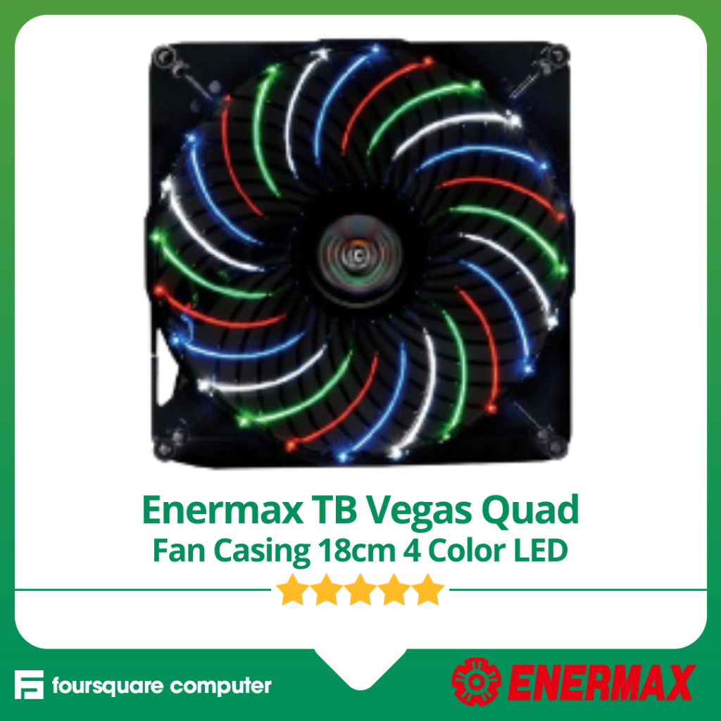 Enermax TB Vegas Quad Fan Casing 18cm 4 สี LED